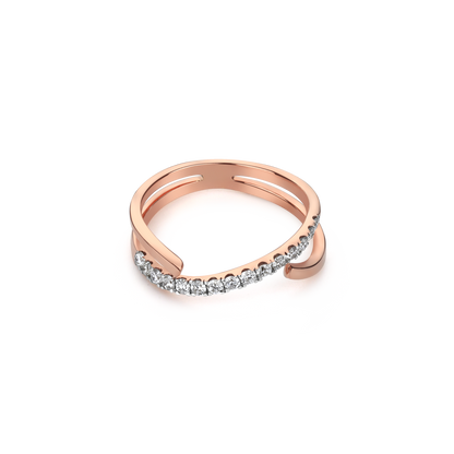 Ethereal Twist Diamond Ring