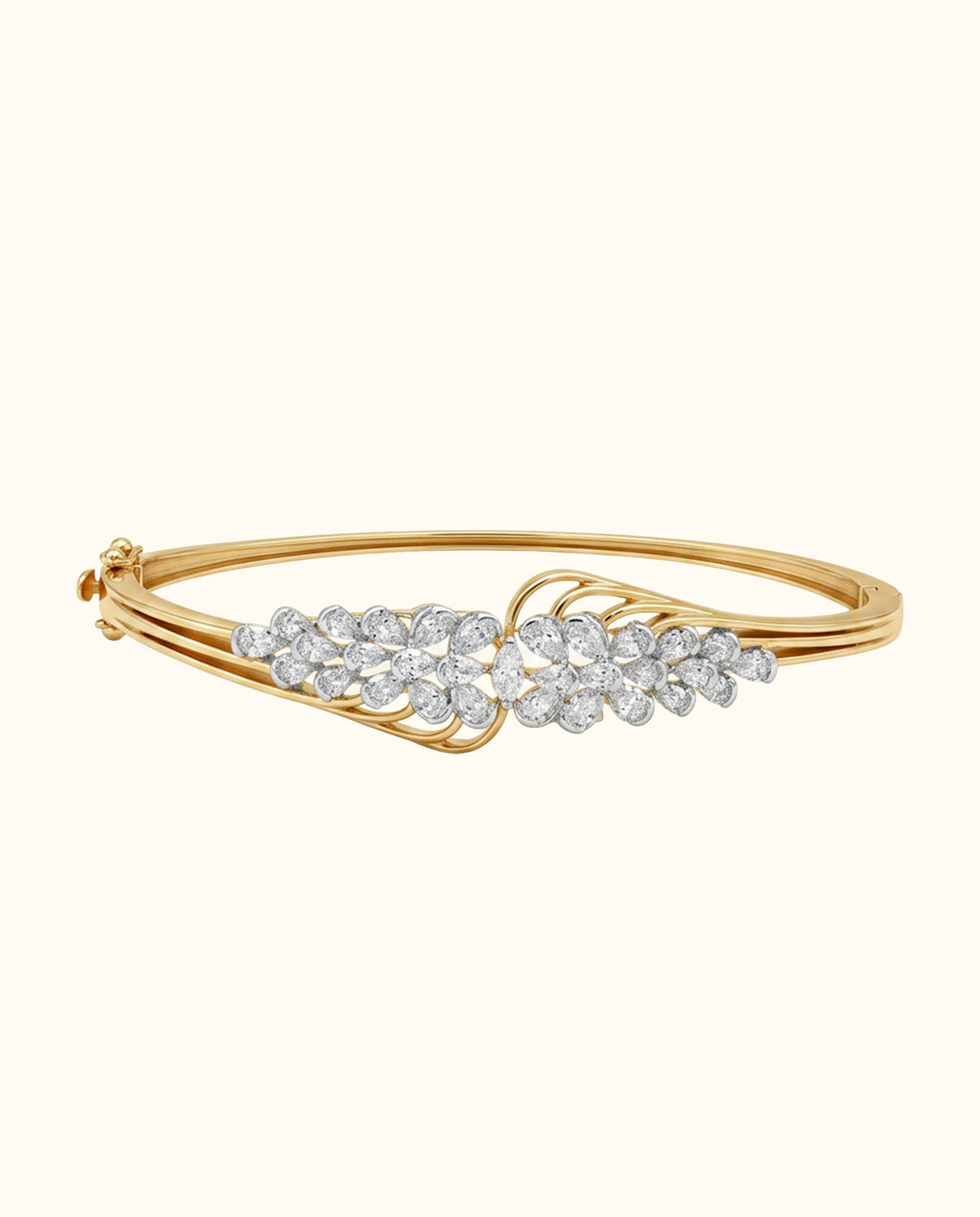 Diamond Blossom Vine Bangle