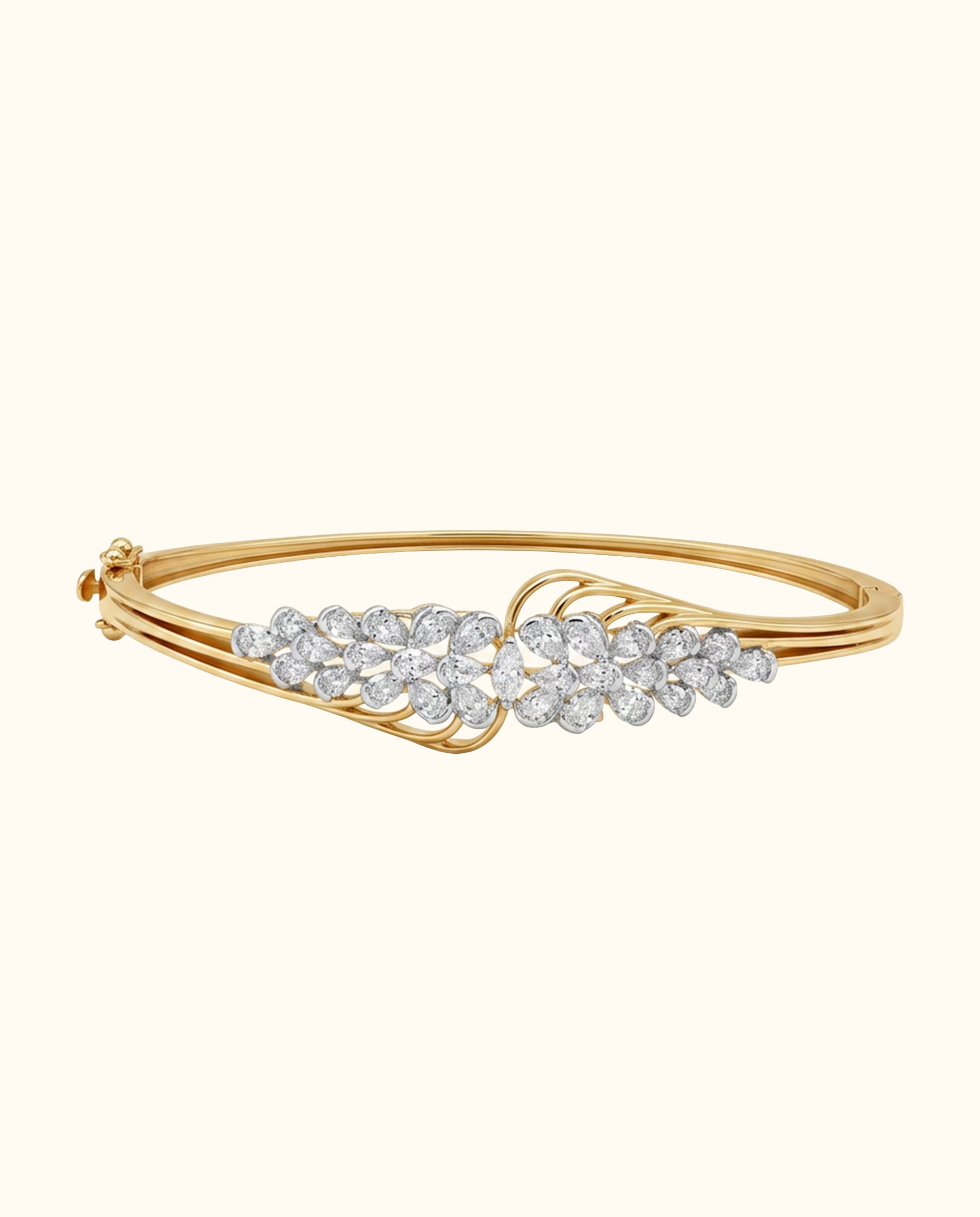Diamond Blossom Vine Bangle