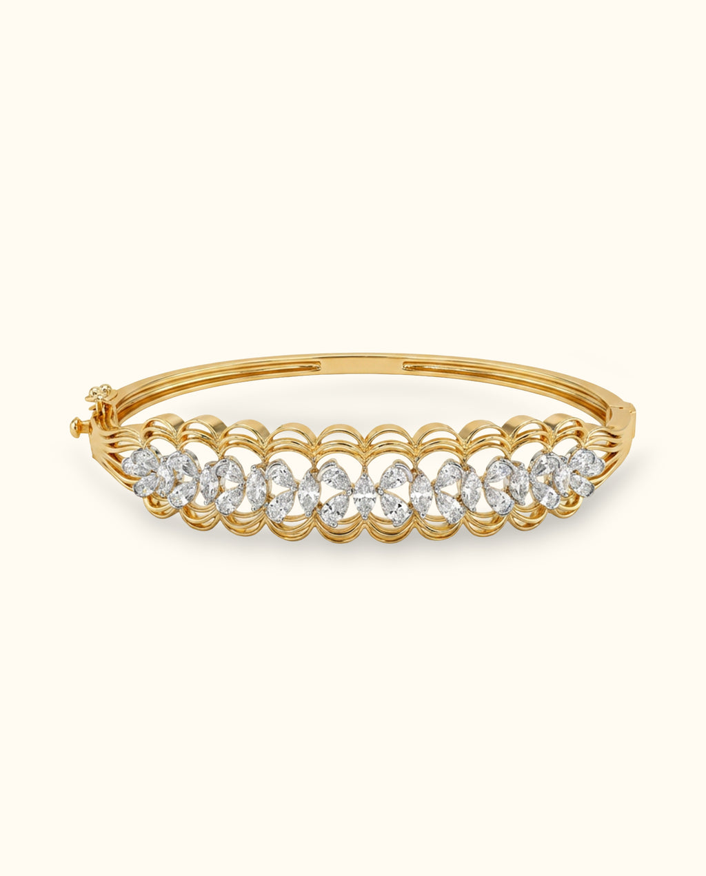 Royal Marquise Diamond Lace Bangle