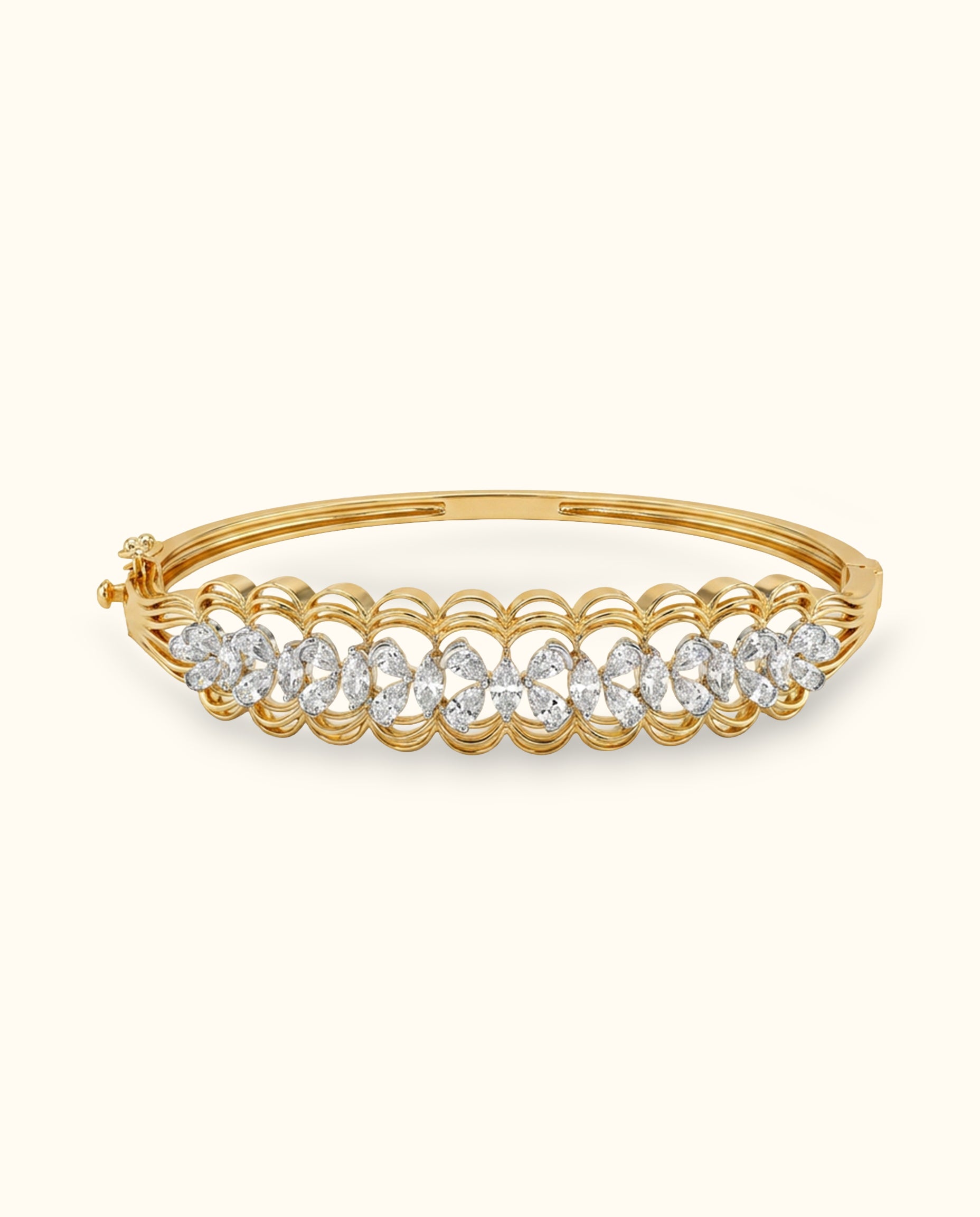 Royal Marquise Diamond Lace Bangle
