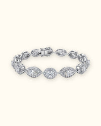 Celestial Halo Diamond Tennis Bracelet