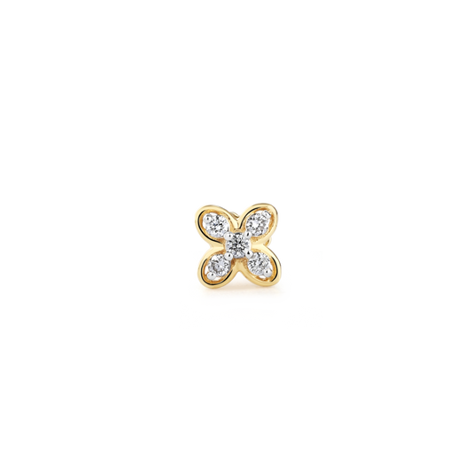 Petite Blossom Diamond Nose Pin