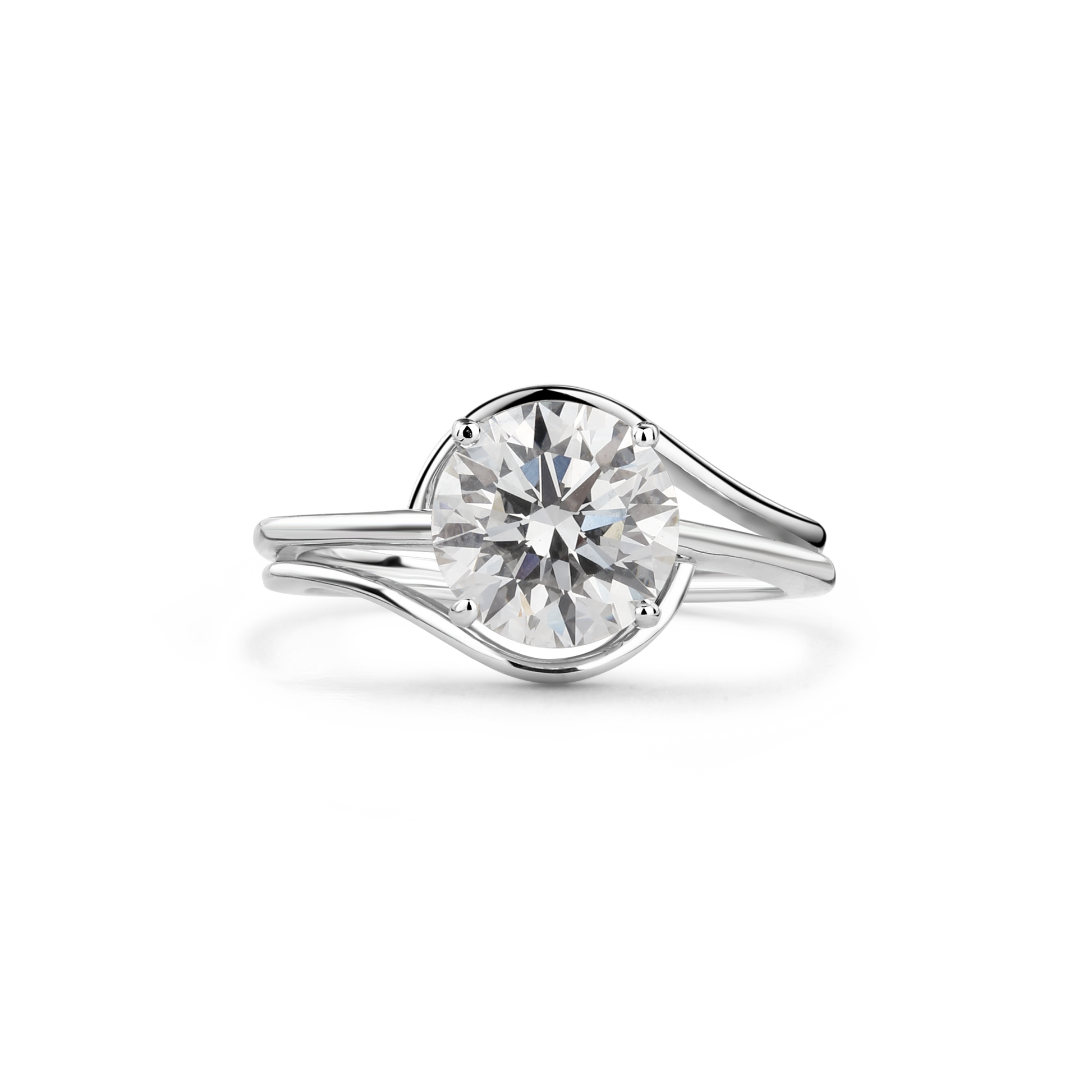 Luminous Love Lab Diamond Ring Lab Grown Diamond 13 White Gold