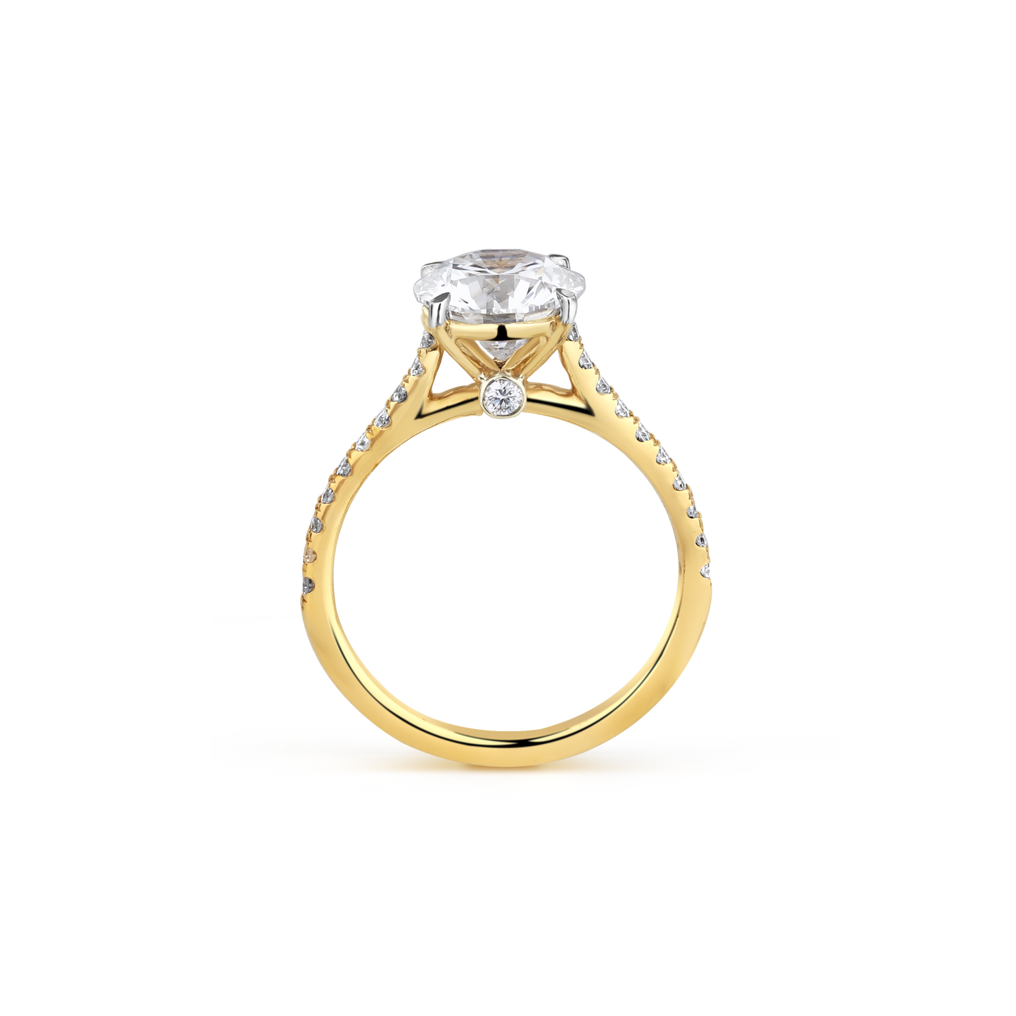 2ct Round Classic Lab Diamond Solitare Ring