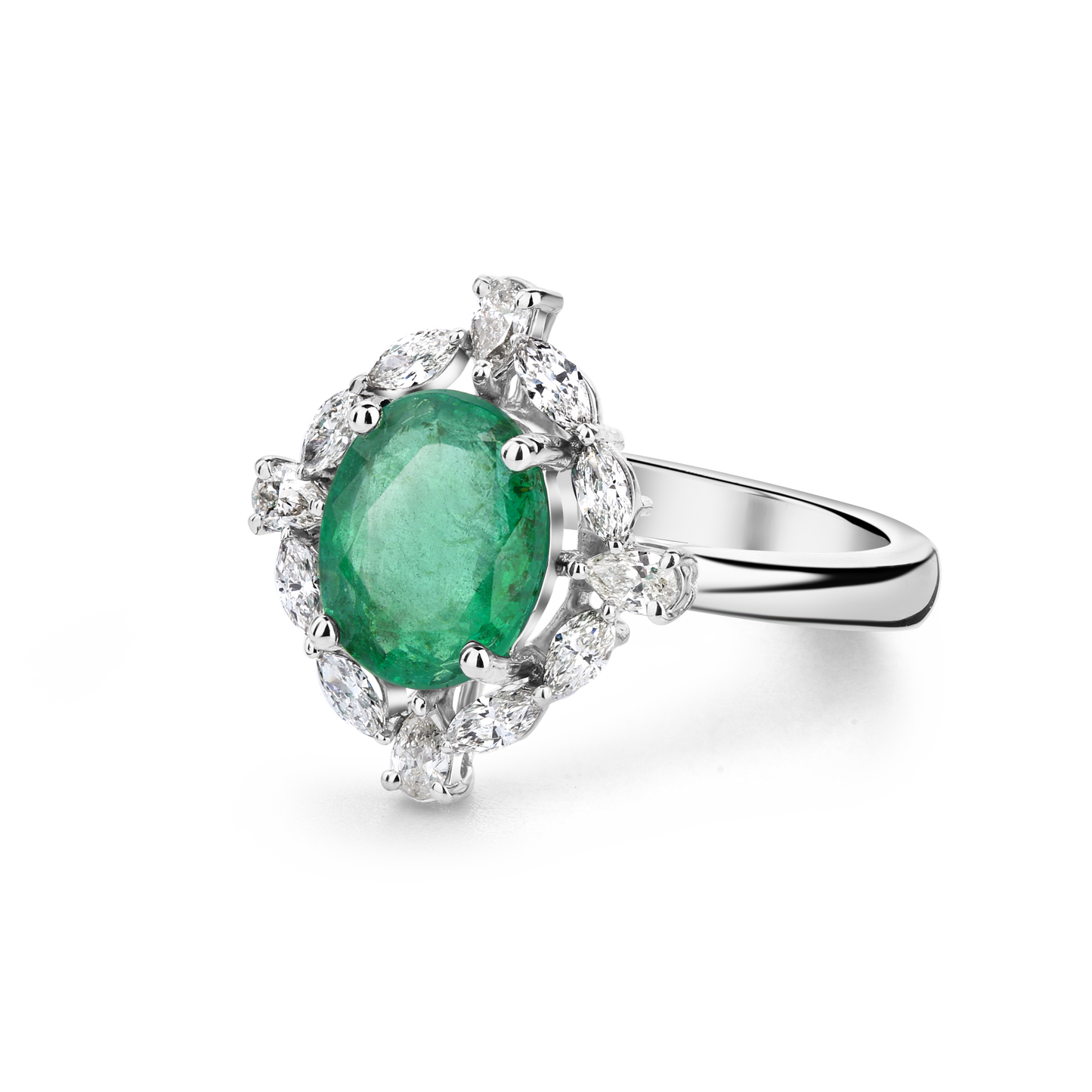 Emerald Radiance Diamond Ring