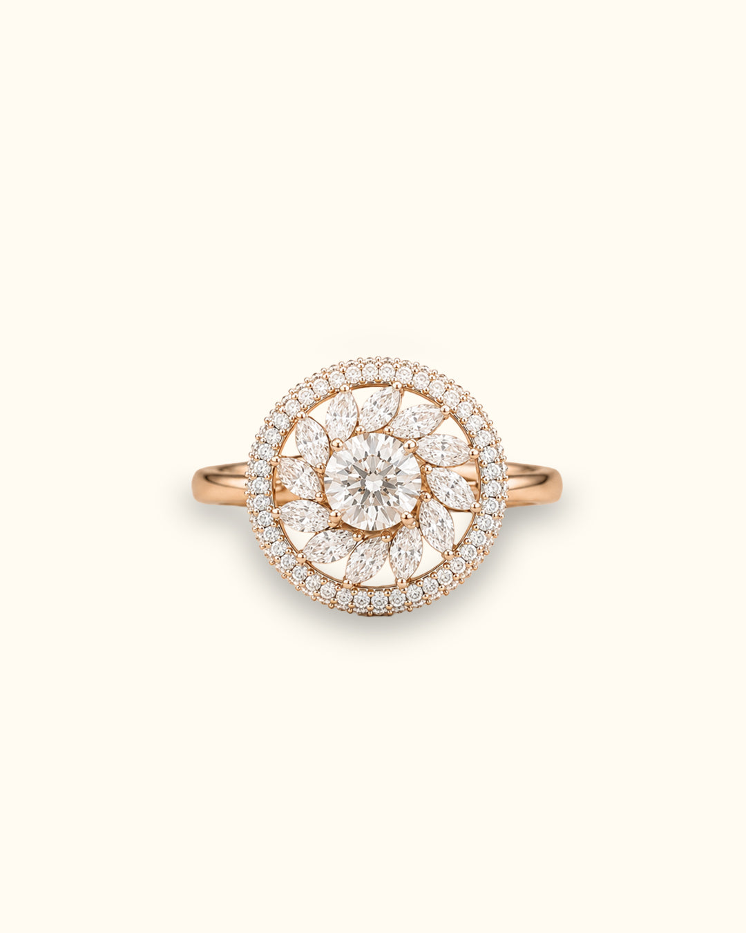3 ct Celestial Bloom Diamond Ring