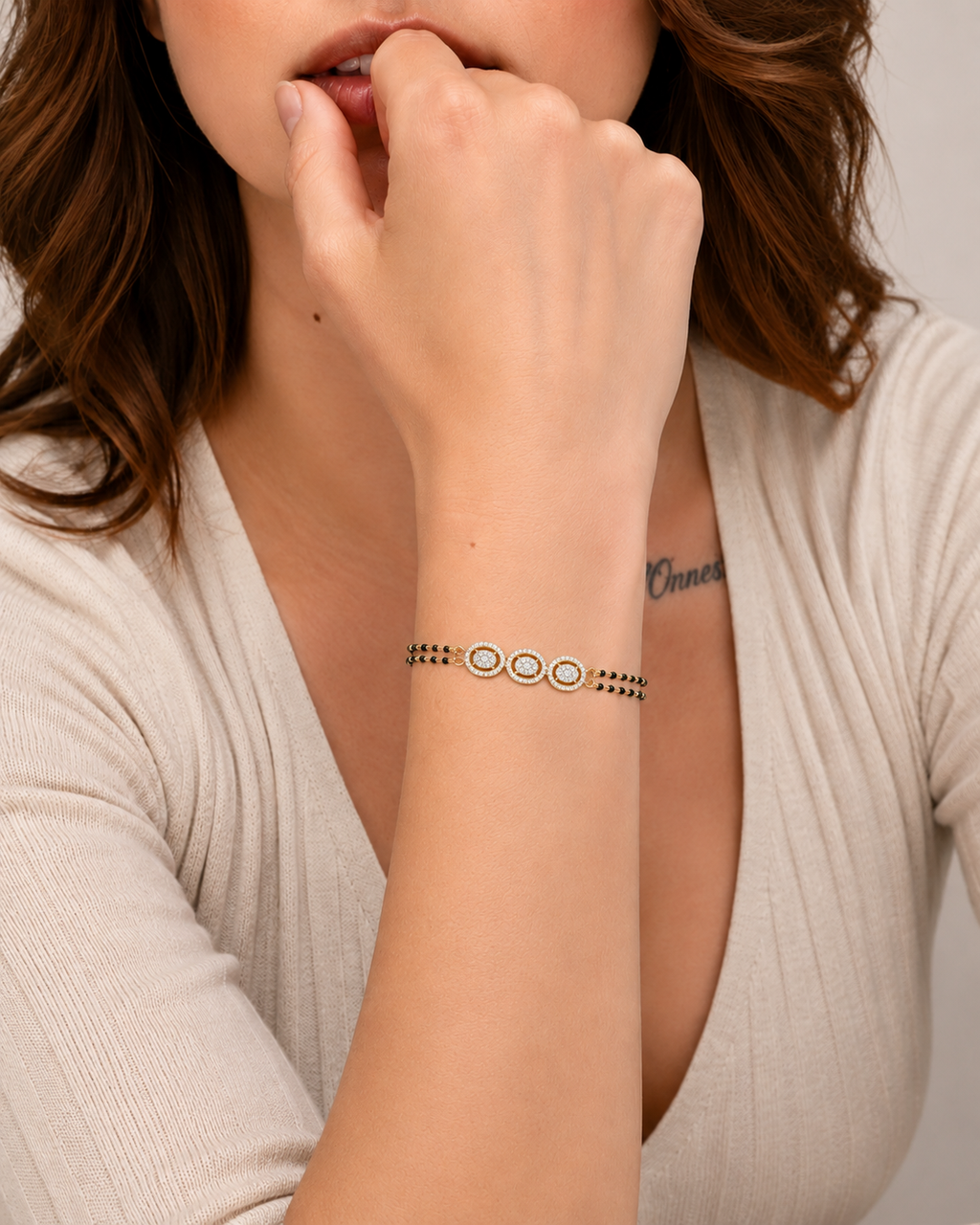 Trinity Halo Mangalsutra Bracelet