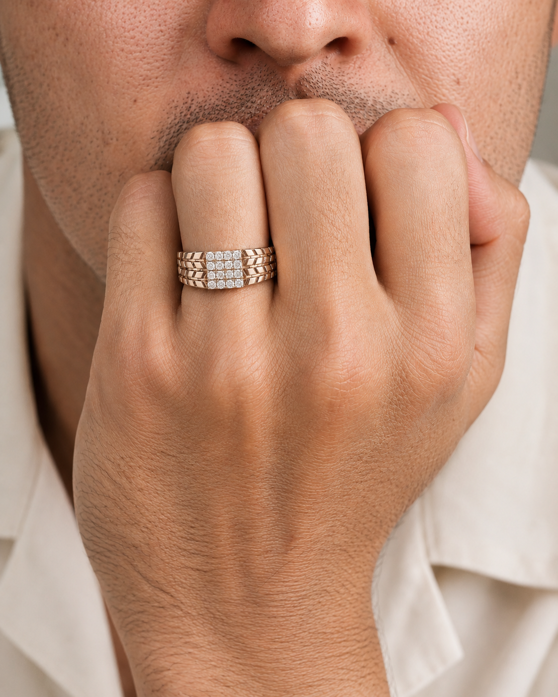 Imperial Cluster Diamond Men's Ring
