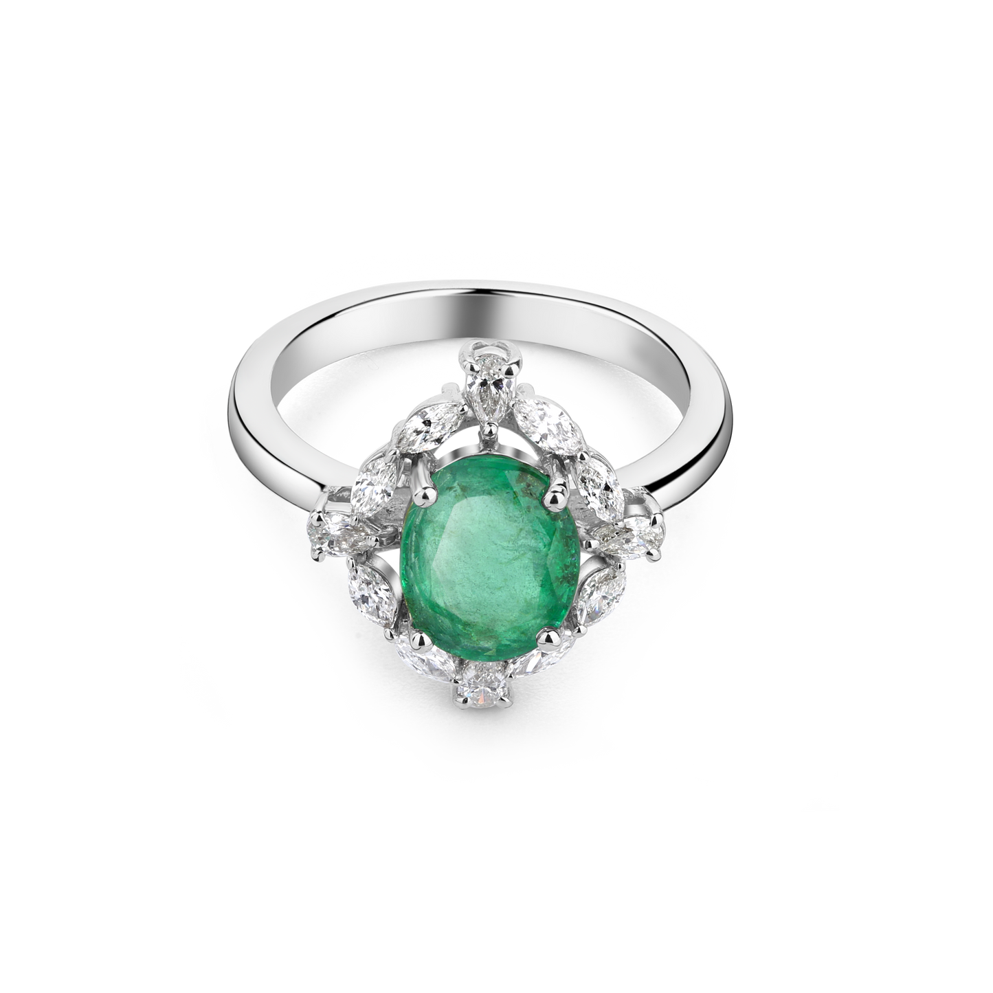 Emerald Radiance Diamond Ring