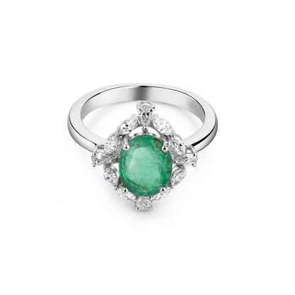 Emerald Radiance Diamond Ring