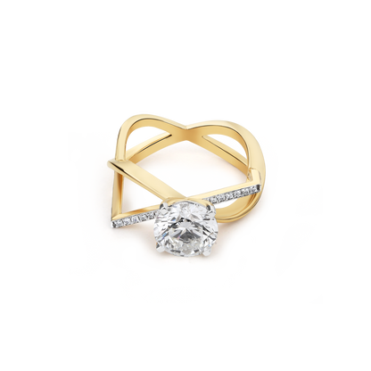 2.5ct Eternal Twist Lab Diamond Ring