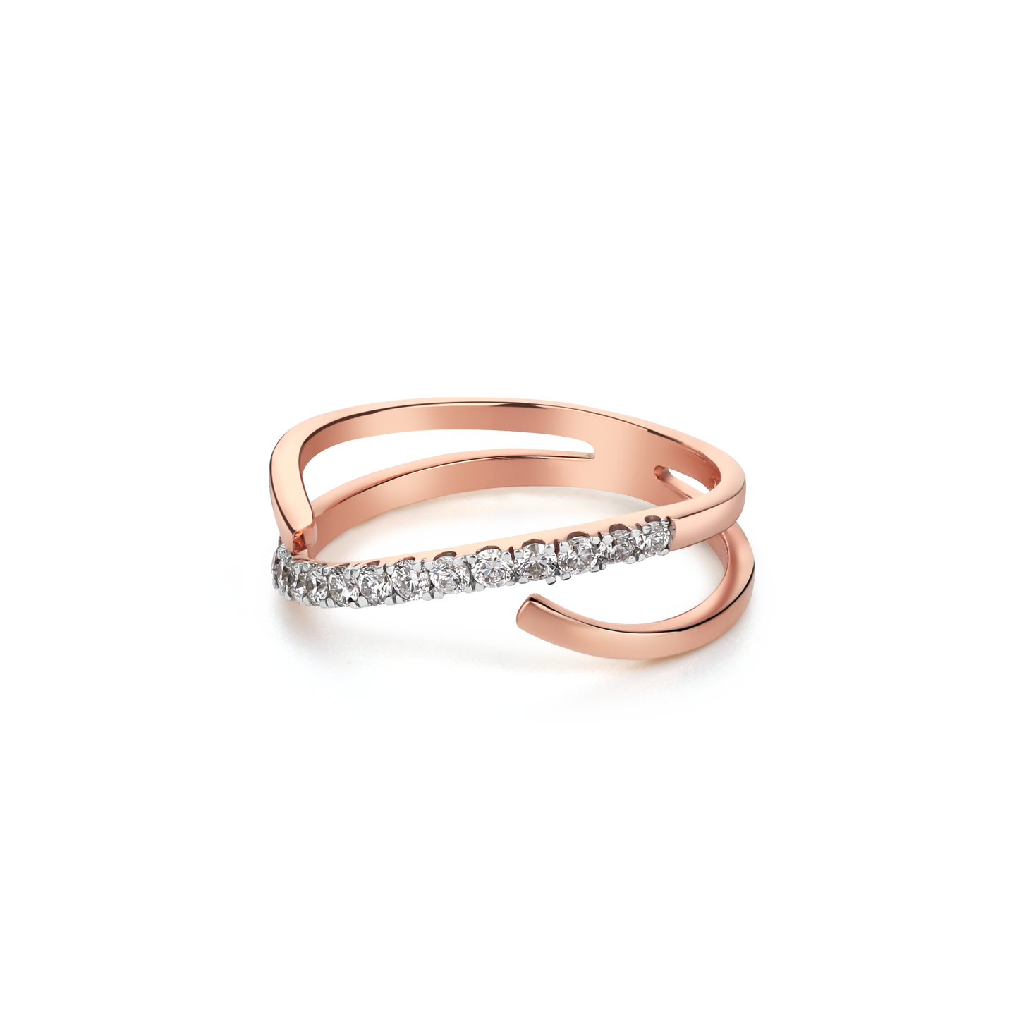 Ethereal Twist Diamond Ring