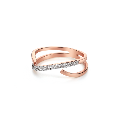 Ethereal Twist Diamond Ring