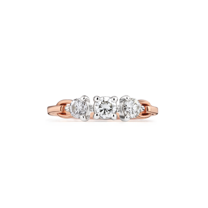Three-Stone Solitaire Diamond Ring