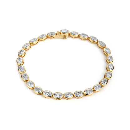 31 pointer oval lab diamond bracelet