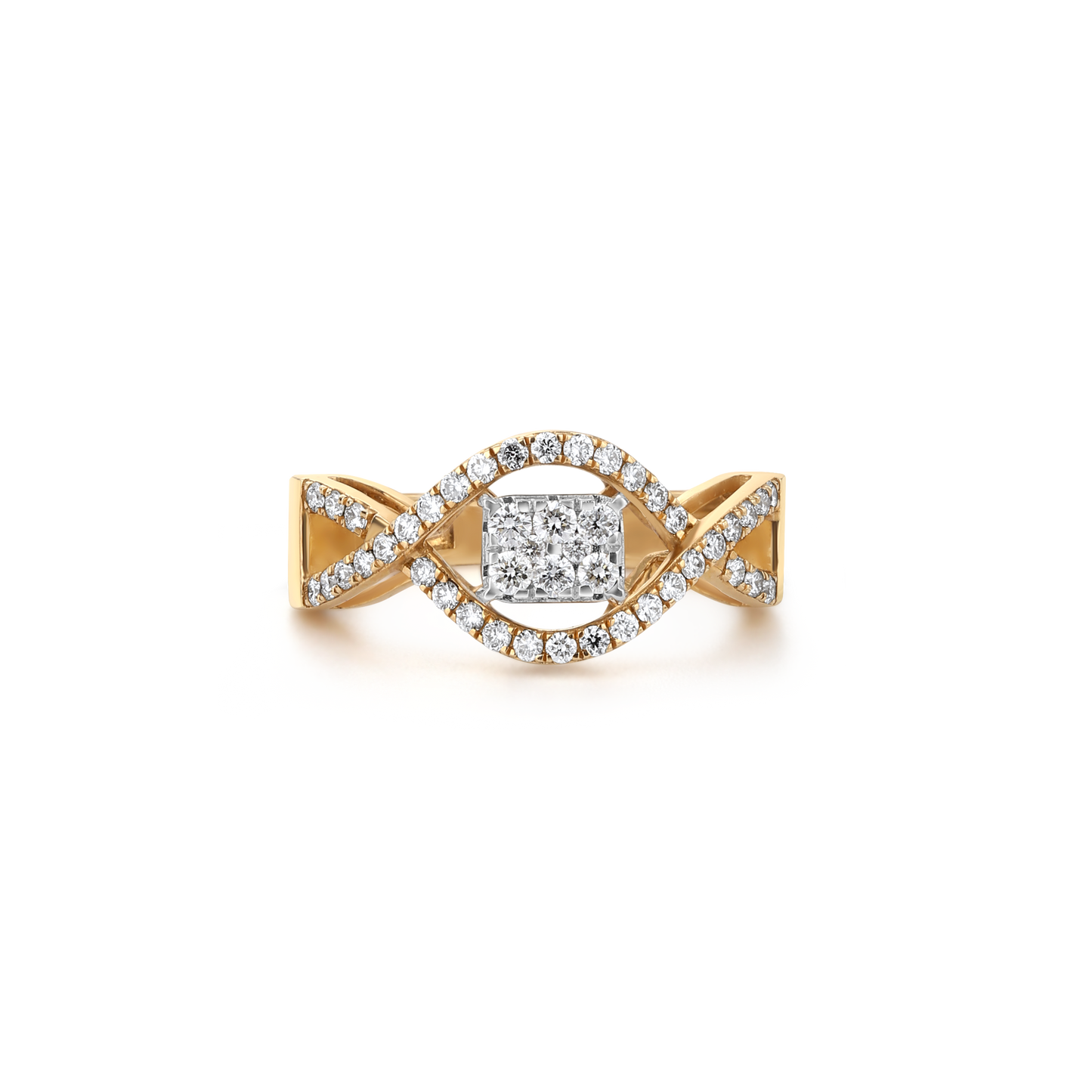 Charming Waves Diamond Ring