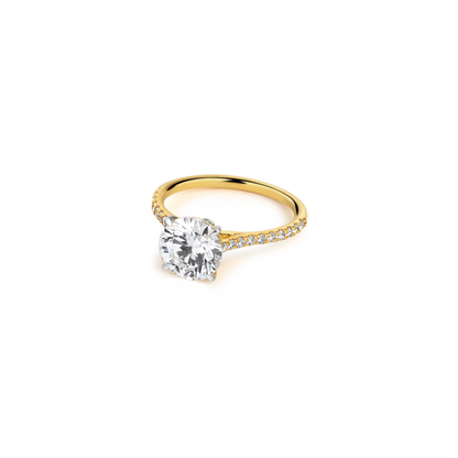 2ct Round Classic Lab Diamond Solitare Ring