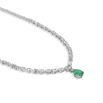 Mystical Green Drop Necklace