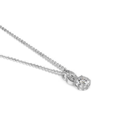 2ct Round Lab Diamond Solitaire Pendent