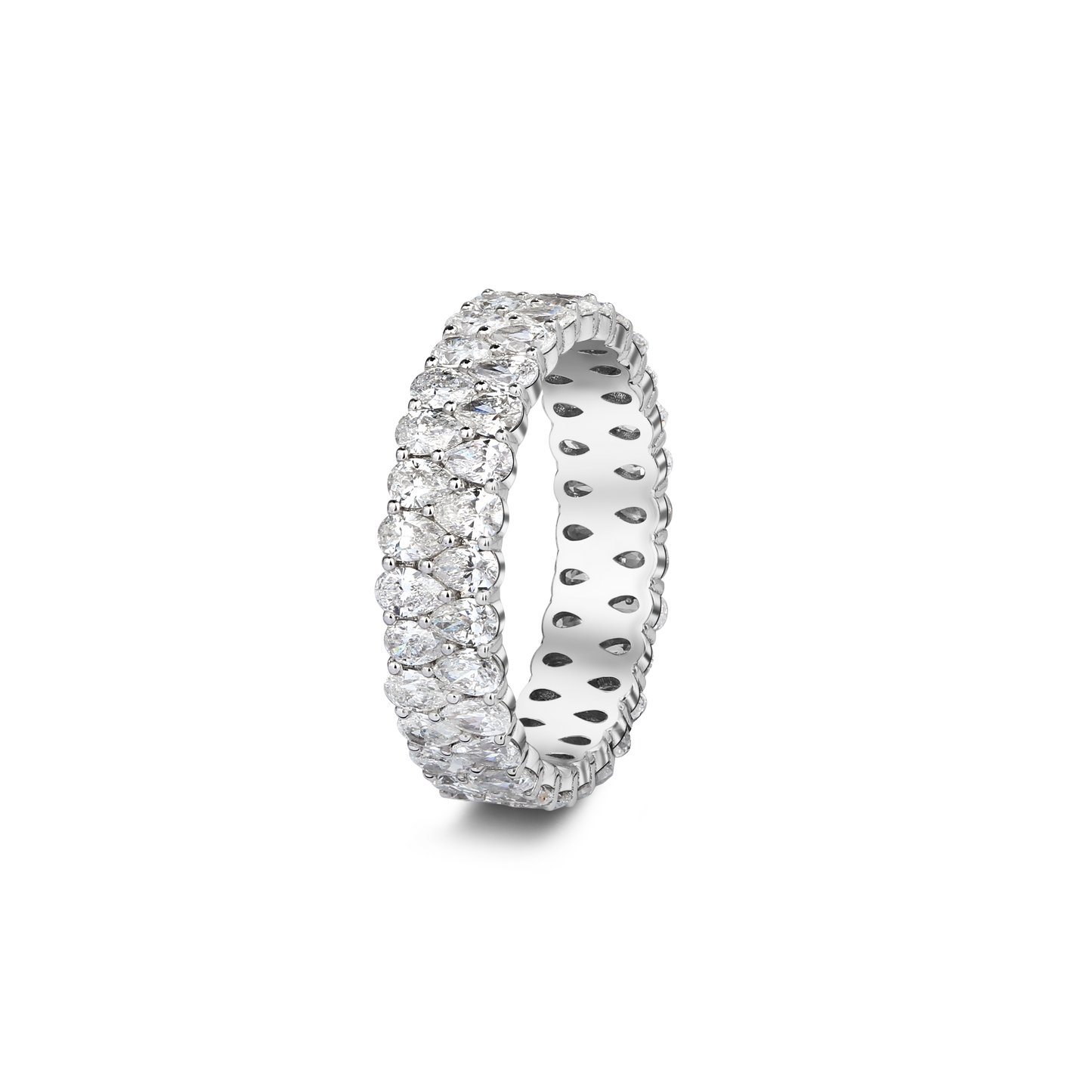 Twilight Pear Diamond Stack Ring