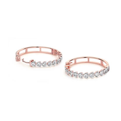 Radiant Loop Diamond Hoops