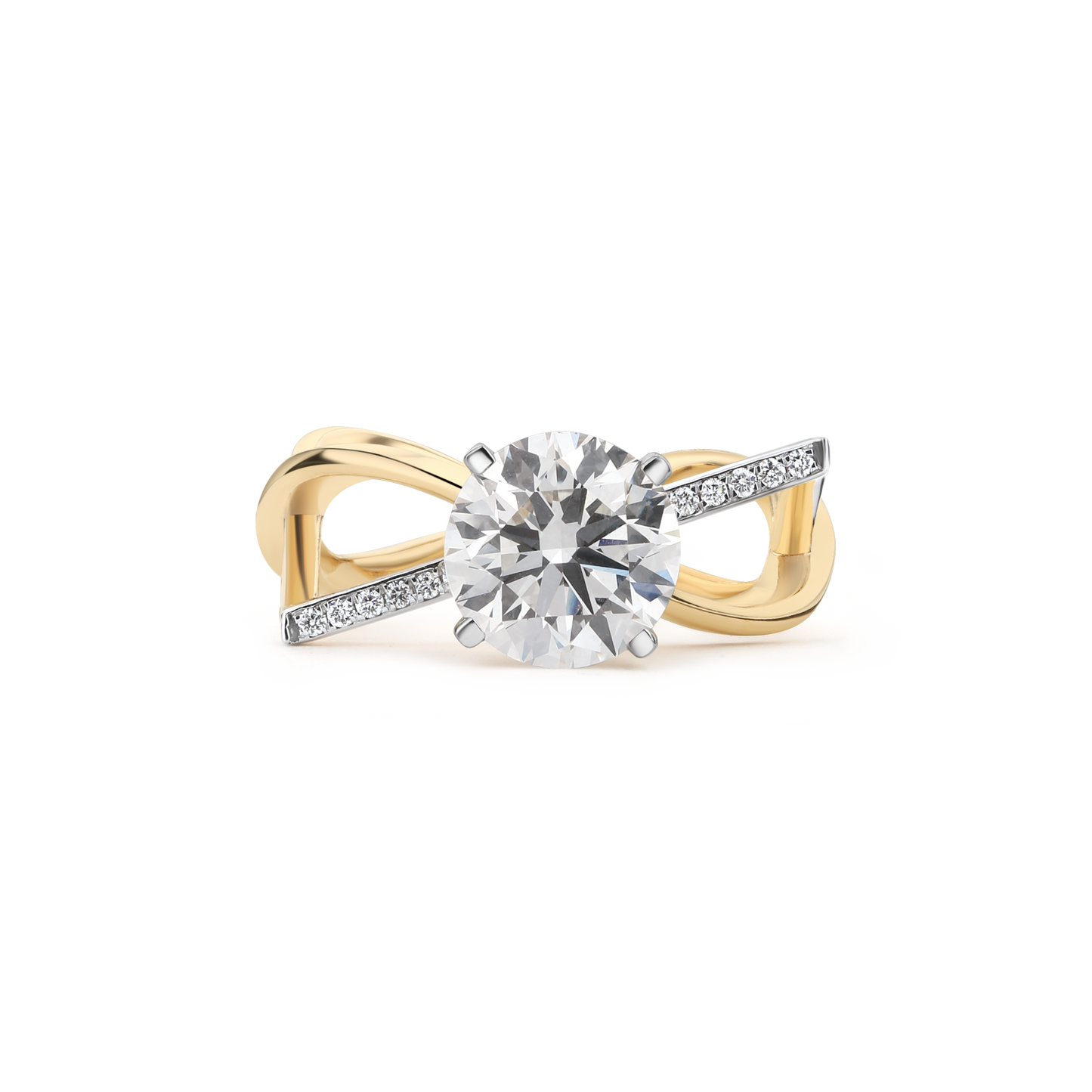 2.5ct Eternal Twist Lab Diamond Ring