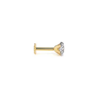 30-Pointer Lab Diamond Nose Pin