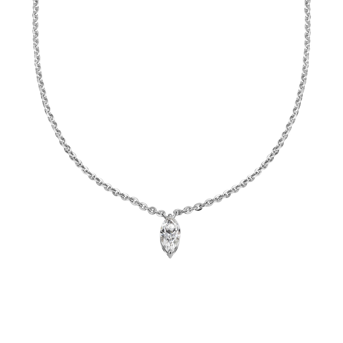 Marquise Cut Lab Diamond Pendant