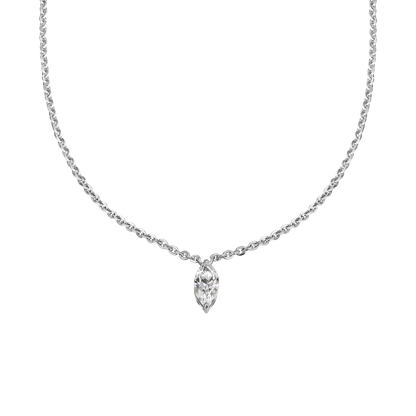 Marquise Cut Lab Diamond Pendant