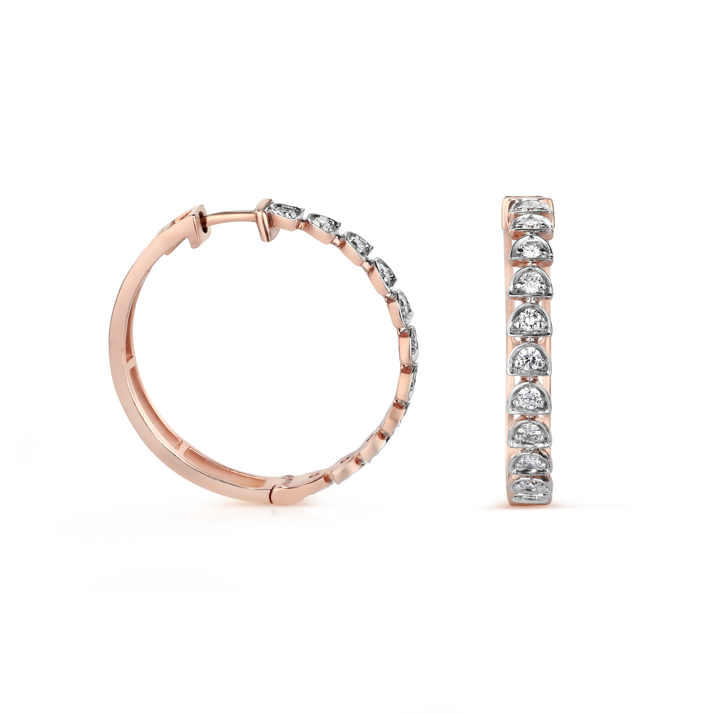 Radiant Loop Diamond Hoops