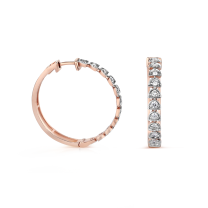 Radiant Loop Diamond Hoops