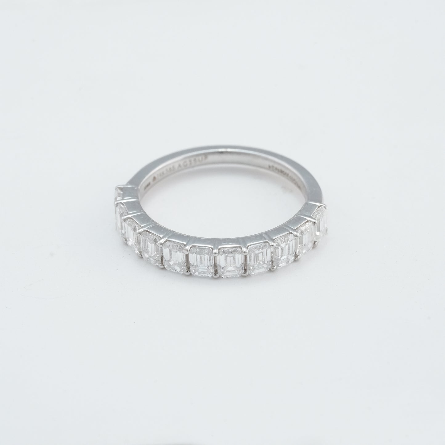 Emerald Cut Diamond Eternity Band