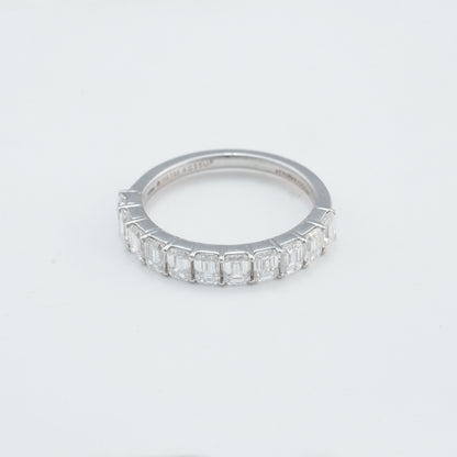 Emerald Cut Diamond Eternity Band