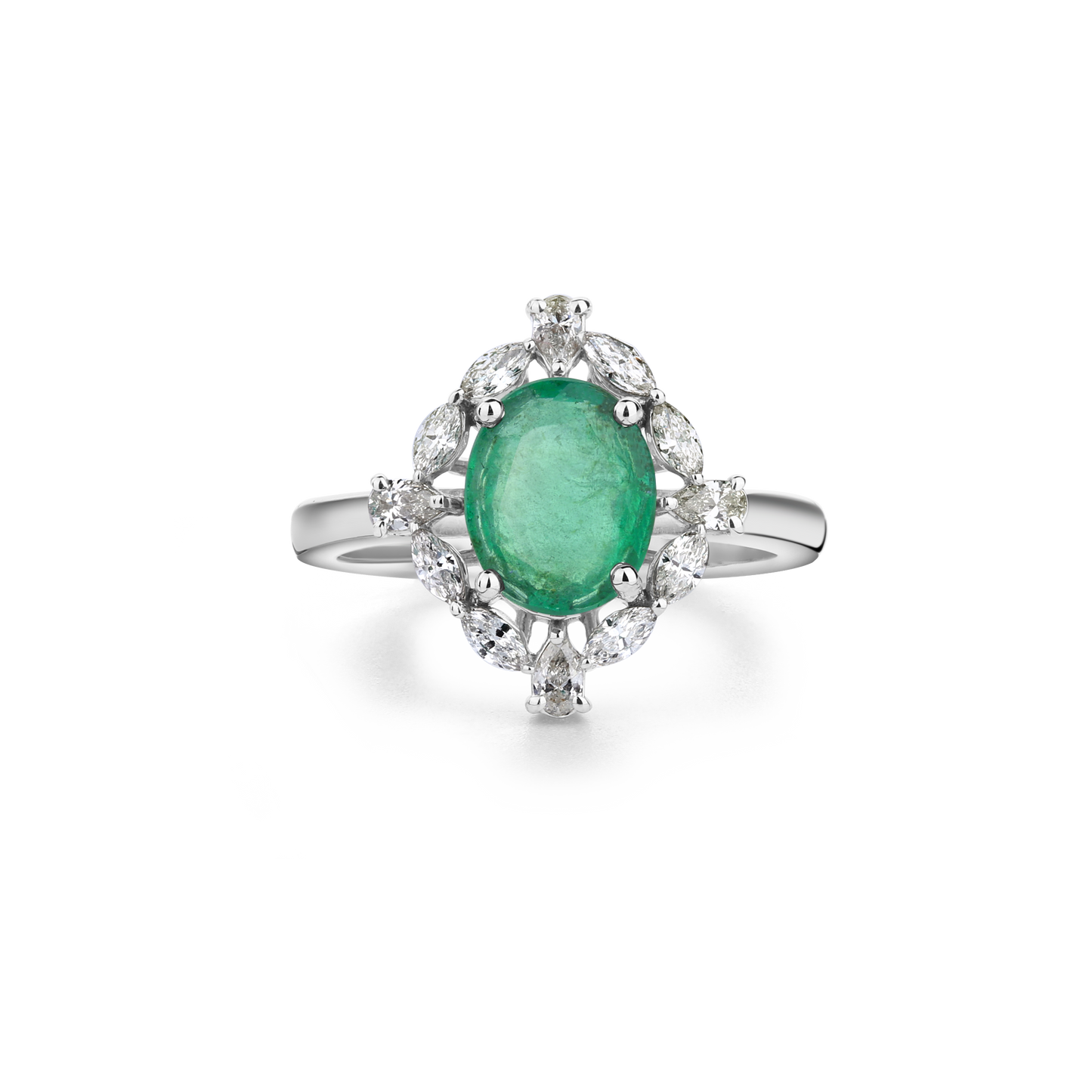 Emerald Radiance Diamond Ring
