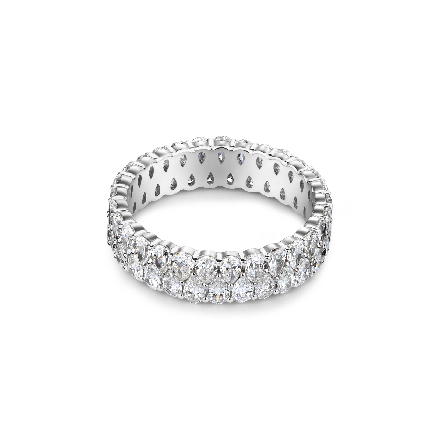 Twilight Pear Diamond Stack Ring
