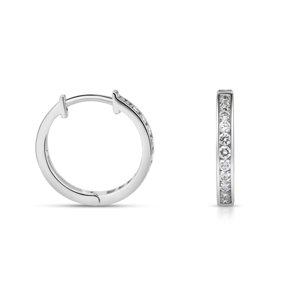 Eternal Spark Diamond Hoops