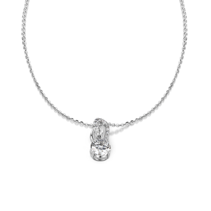 2ct Round Lab Diamond Solitaire Pendent