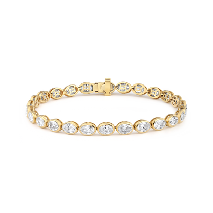 31 pointer oval lab diamond bracelet