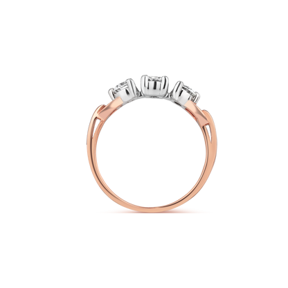Three-Stone Solitaire Diamond Ring