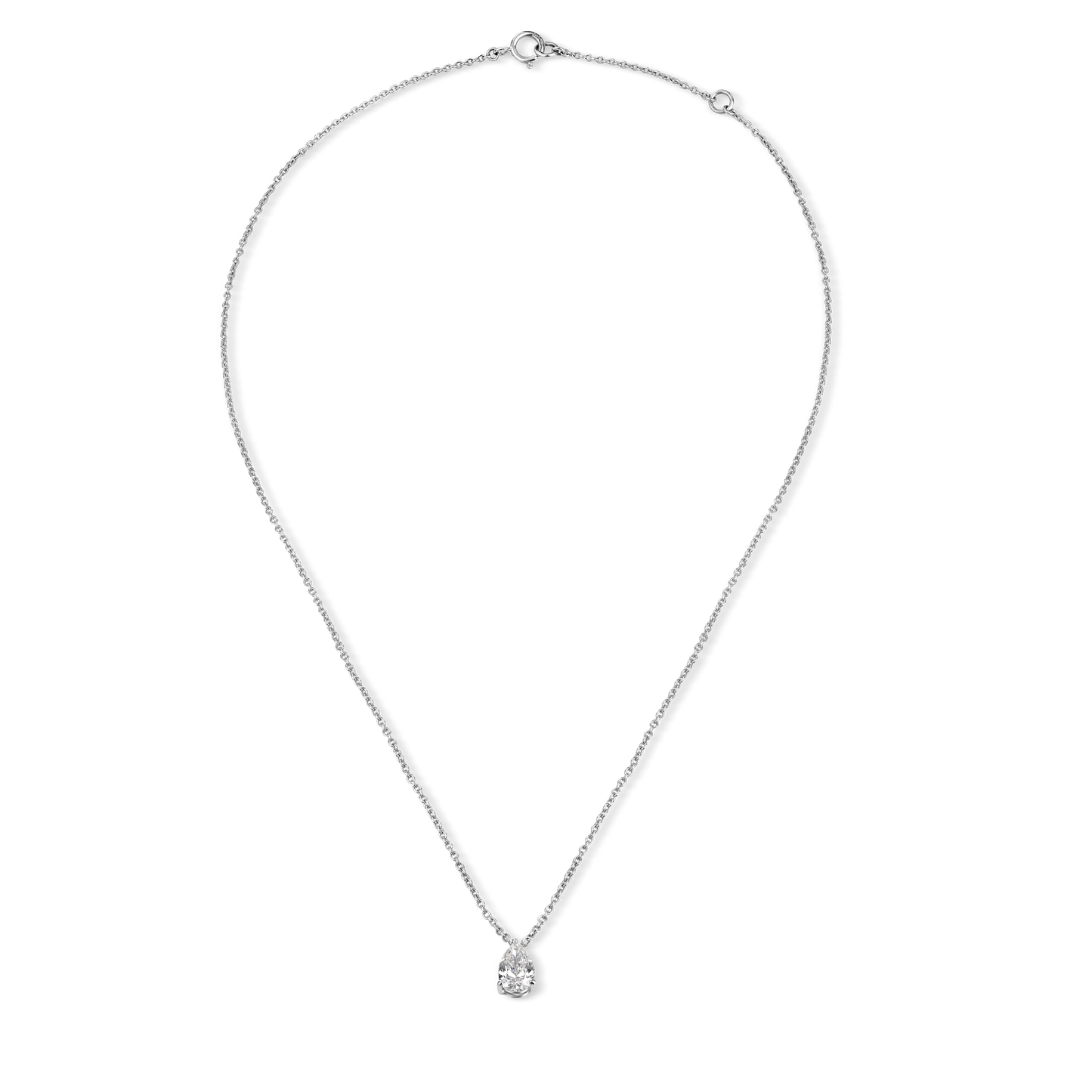 Pear-Shaped Lab-Grown Diamond Pendant