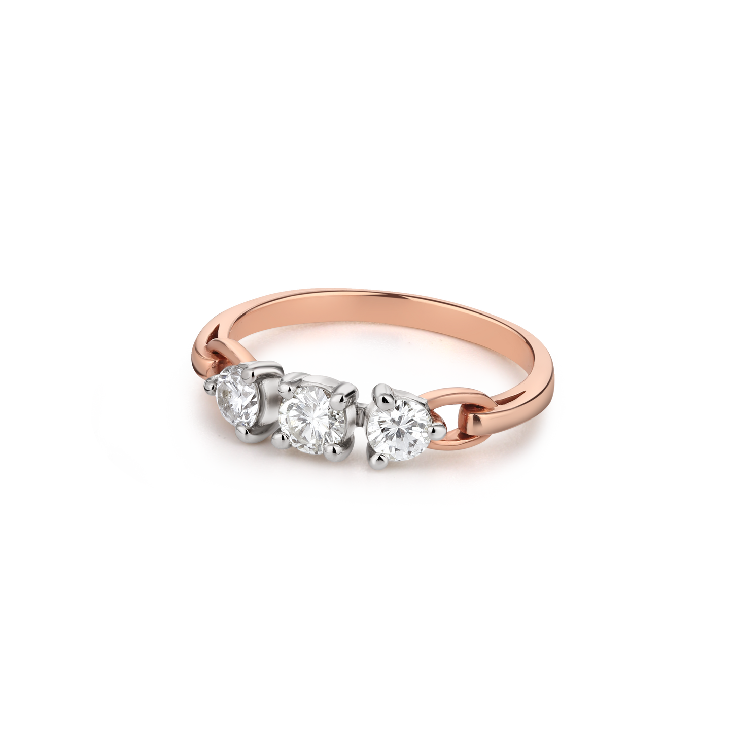 Three-Stone Solitaire Diamond Ring