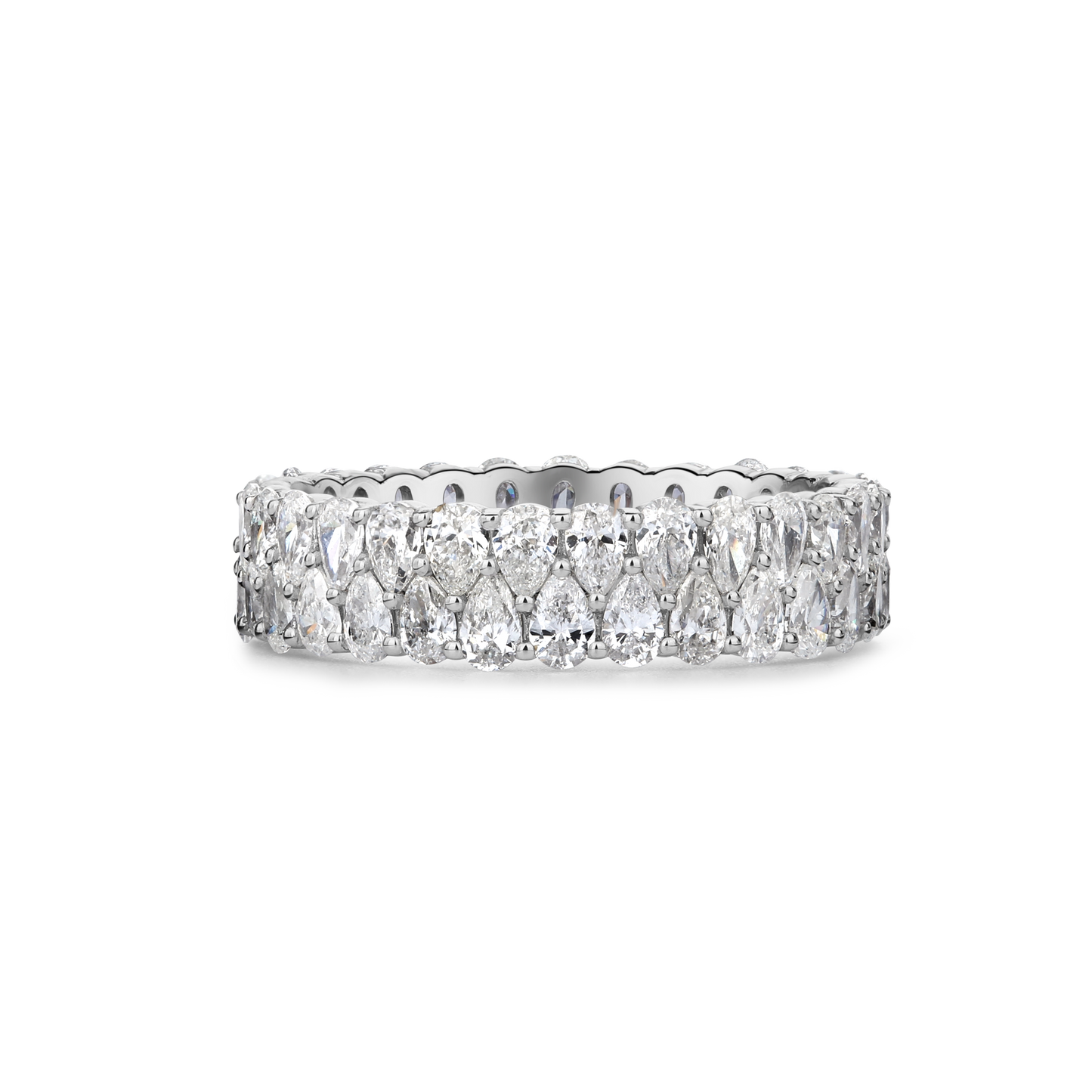 Twilight Pear Diamond Stack Ring
