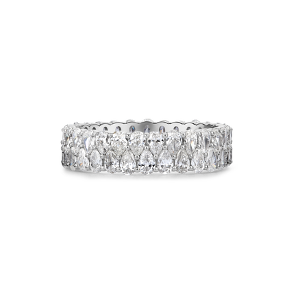 Twilight Pear Diamond Stack Ring