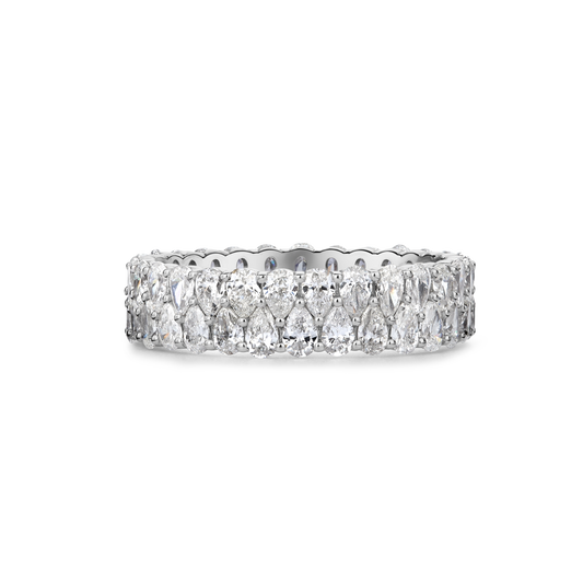 Twilight Pear Diamond Stack Ring