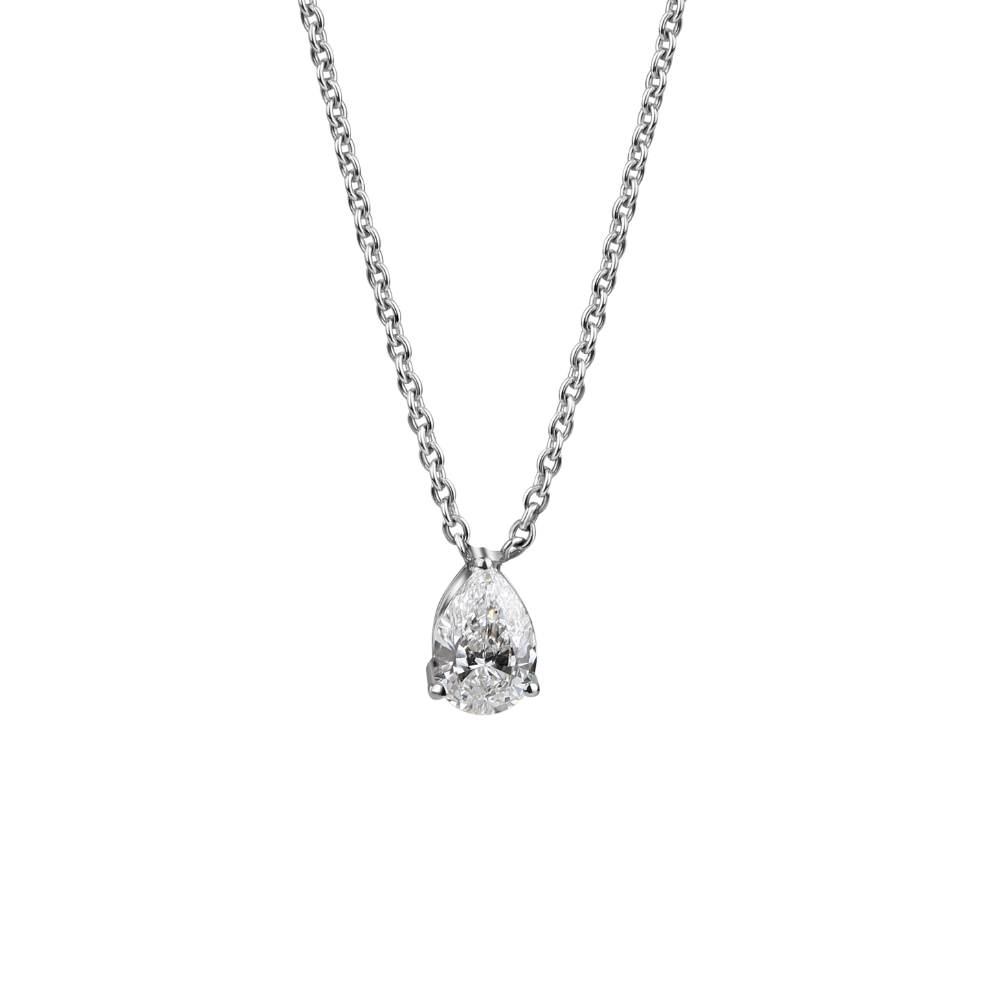 Pear-Shaped Lab-Grown Diamond Pendant