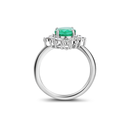 Emerald Radiance Diamond Ring