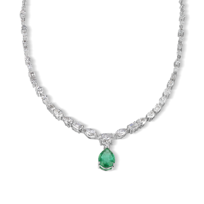 Mystical Green Drop Necklace