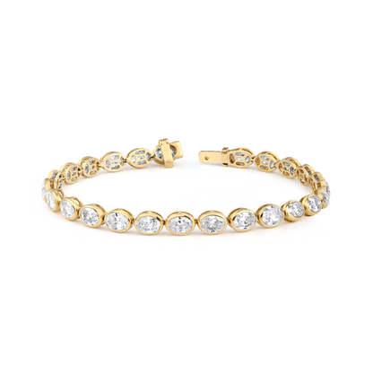 31 pointer oval lab diamond bracelet