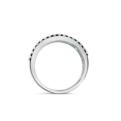 Emerald Band Diamond Ring